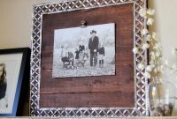 DIY Frame Adorned with Metal Ribbon