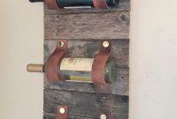 The Perfect Pairing: DIY Wood & Leather Wine Rack