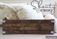 Rustic DIY Wooden Storage Bin