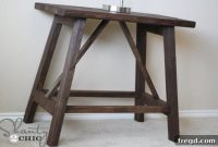 Upscale Farmhouse Truss Side Tables