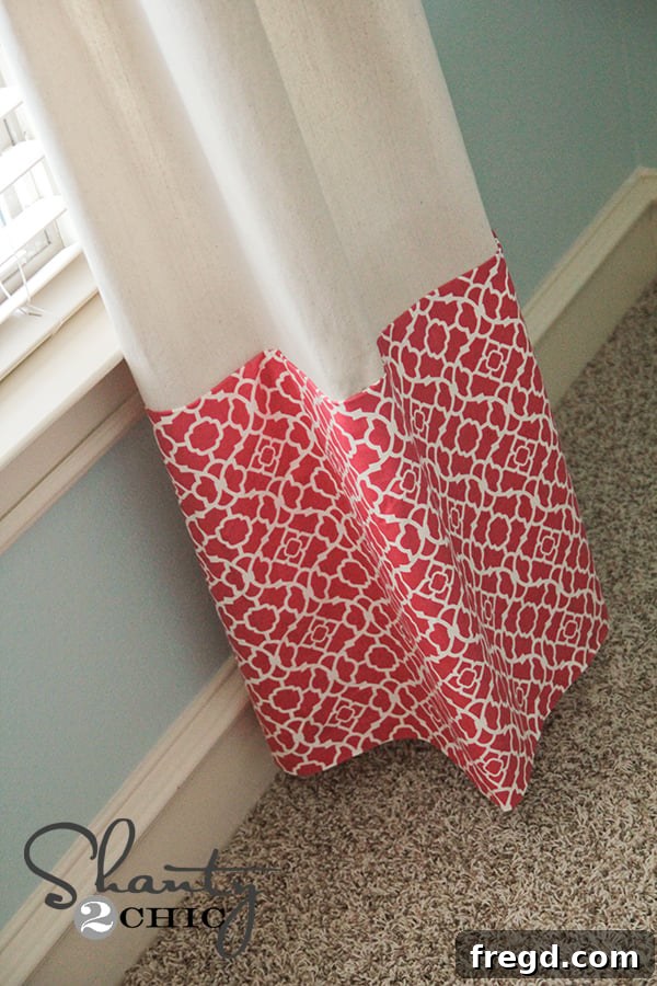 Elegant Fabric Choice for No-Sew Curtains
