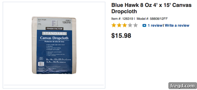 Lowe's Heavy Duty Drop Cloth
