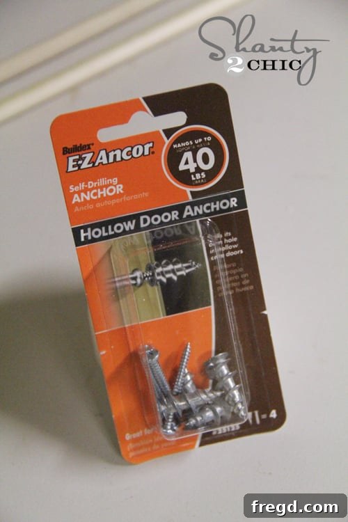 Door Anchors Hollow Core Door Anchors for secure mounting on lightweight doors
