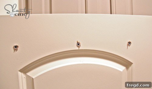 Installed Hollow Core Door Anchor Close-up of a hollow core door anchor installed flush with the door surface