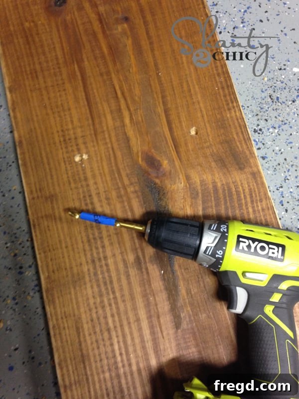 Ryobi Drill for plate rack holes