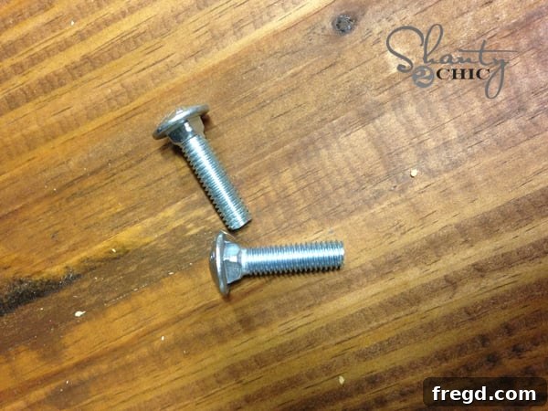 Carriage Bolts for plate rack