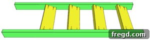 Build a Stylish Blanket Ladder for Just $15 6 Finished Ladder Diagram