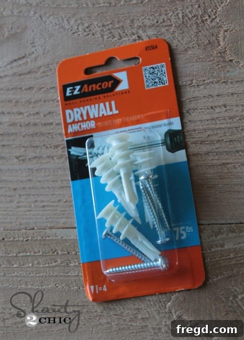 Easy self-drilling drywall anchors for hanging
