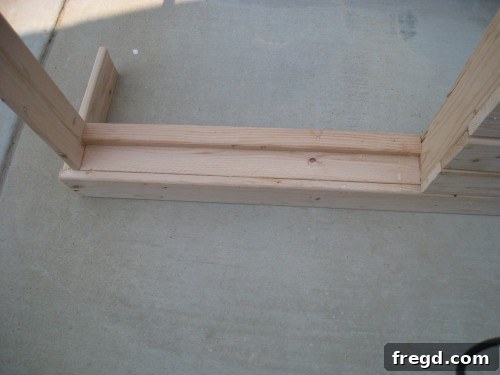 Assembly Step 6 Structural elements of chaise