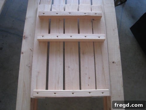 Assembly Step 7 Preparing for backrest attachment