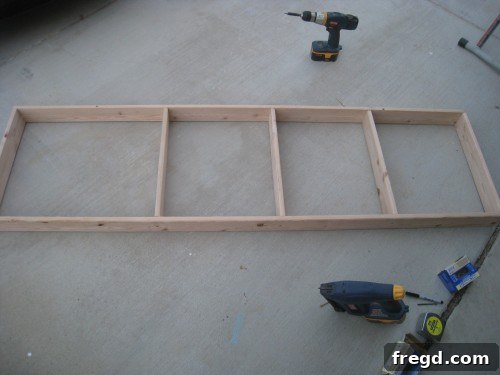 Assembly Step 2 Chaise lounge construction