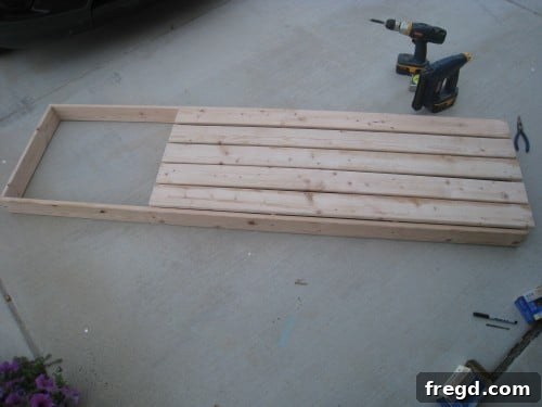Assembly Step 3 Building the outdoor furniture