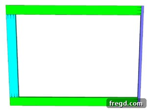 Step-by-step image of assembling the top frame