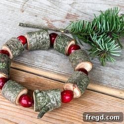 Funky Junk Interiors Christmas Day 5 Craft Idea Button