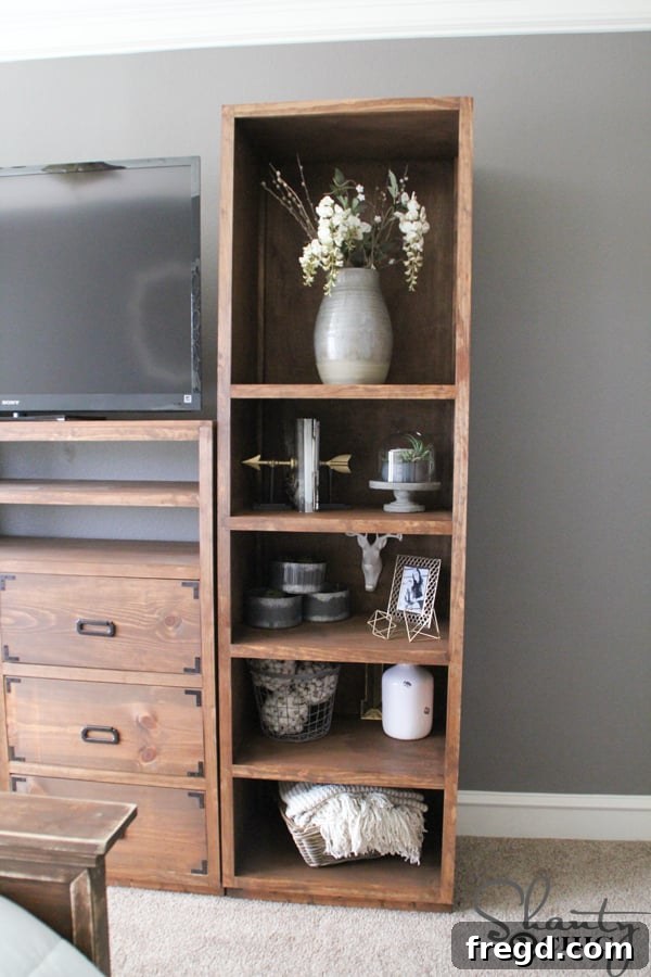 Optimizing My Sliding Barn Door Media Console with Custom Shelving 28 Custom Built Book Case for Living Room Decor