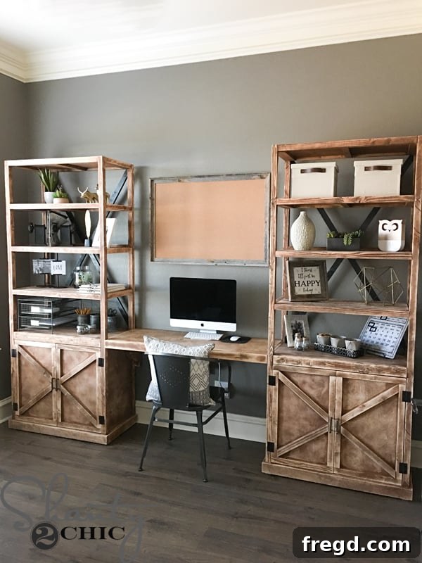 DIY Office Shelving and Storage Towers