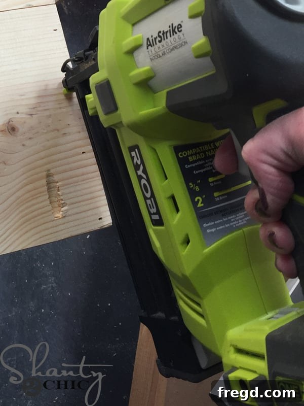 Attaching top and bottom pieces to cabinet base