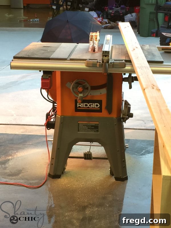 Ripping 2x4s into 2x2s to save lumber cost