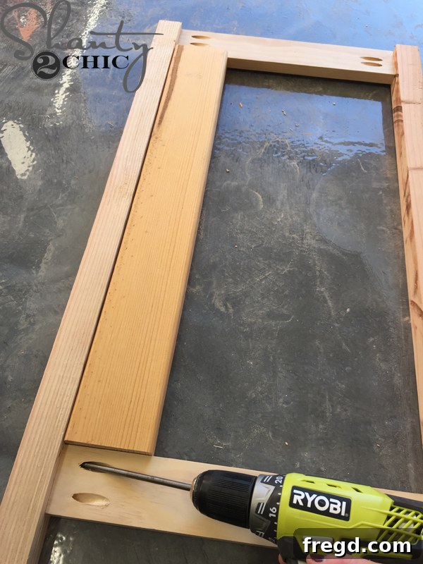 Attaching rails using a spacer for consistent spacing