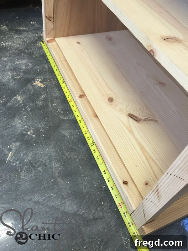 Measuring for front trim piece