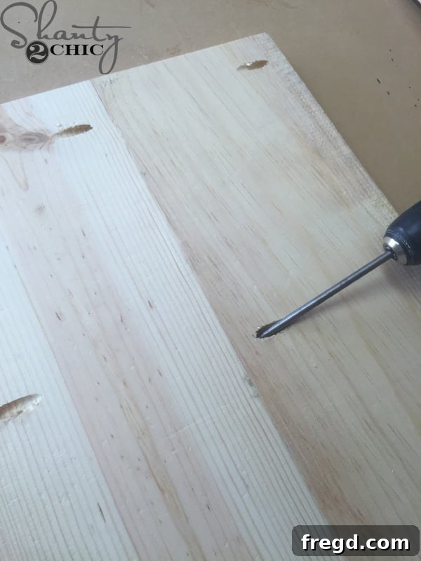 Attaching shelf pieces together with pocket hole screws