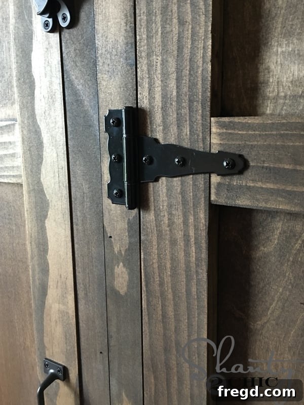 Installing metal hinges on locker door