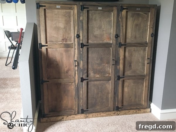 Vintage lockers DIY project for home storage