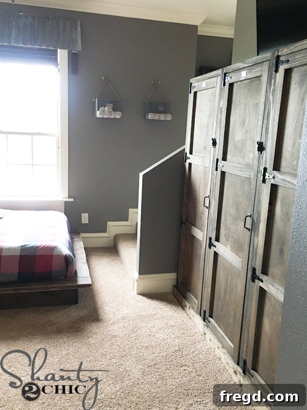 Set of Vintage Lockers custom built for storage