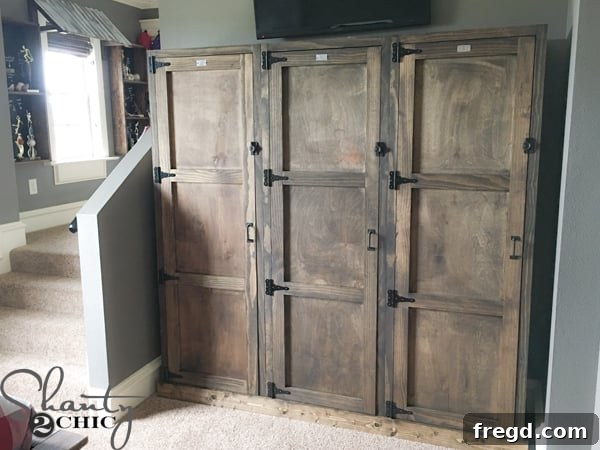 DIY Vintage Lockers close up of details