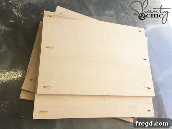 Pocket holes ready on top and bottom locker boards