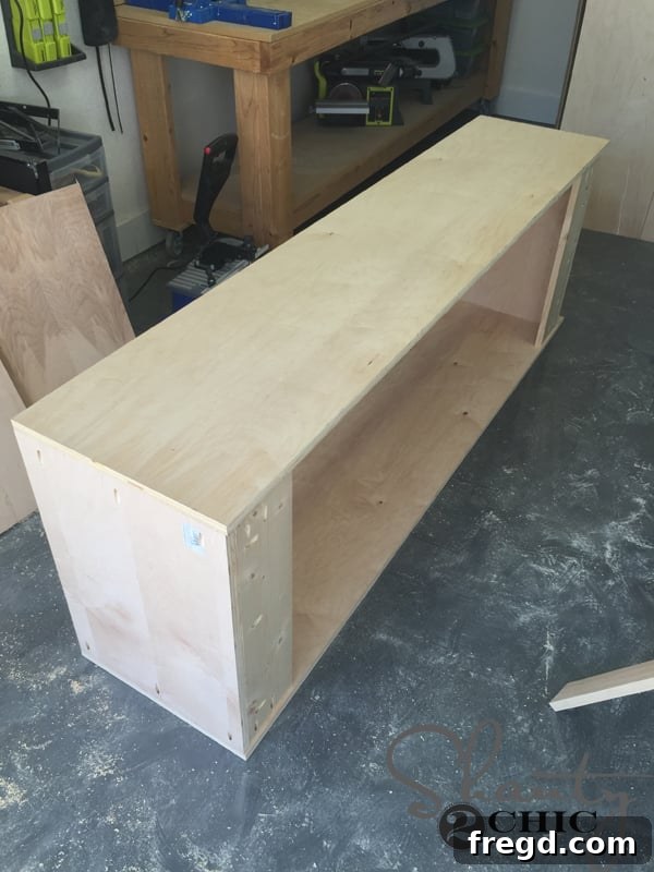 Locker frame with back braces installed