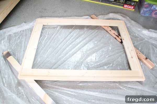 Stain Wood Frame