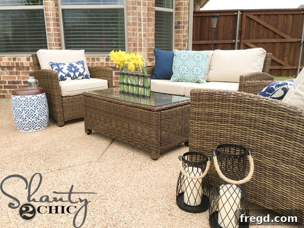 Wayfair Outdoor Wicker Couch and Seating Set