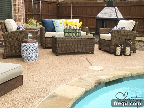 Wayfair Outdoor Patio Set with Garden Stool Side Table
