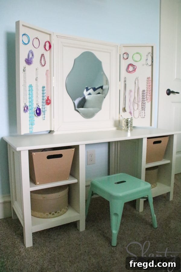 DIY vanity for children