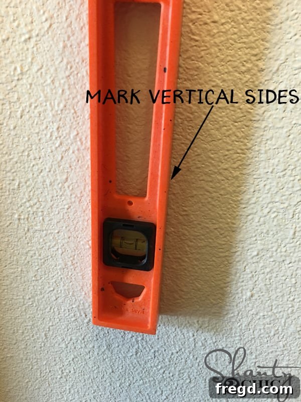 diy spice rack mark-for-vertical-sides