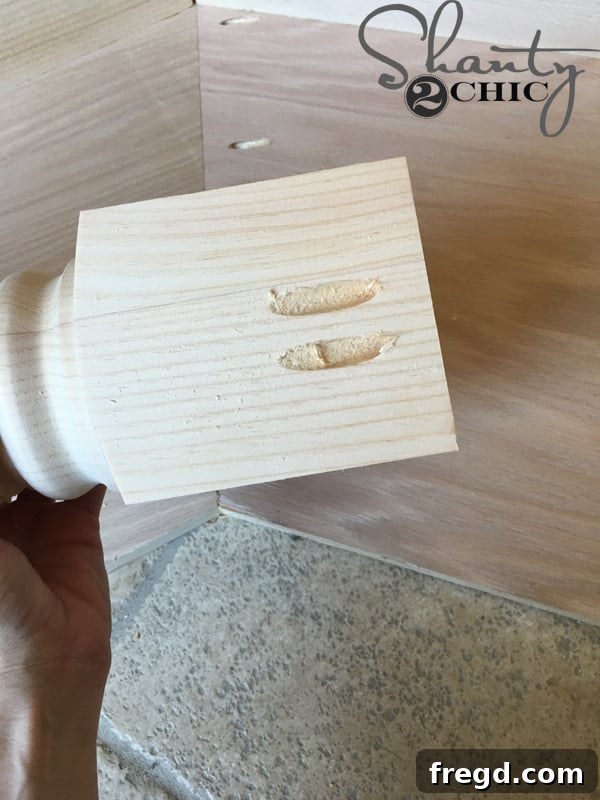 Create Your Dream Window Seat 20 pocket-holes-in-bench-leg
