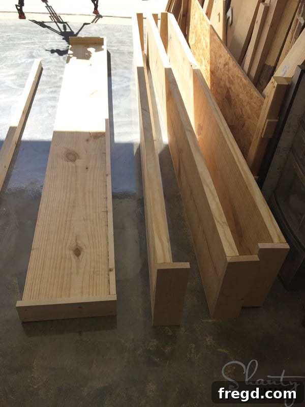 Craft a Plate Rack for Only $95 20 Four completed shelves for the DIY plate rack
