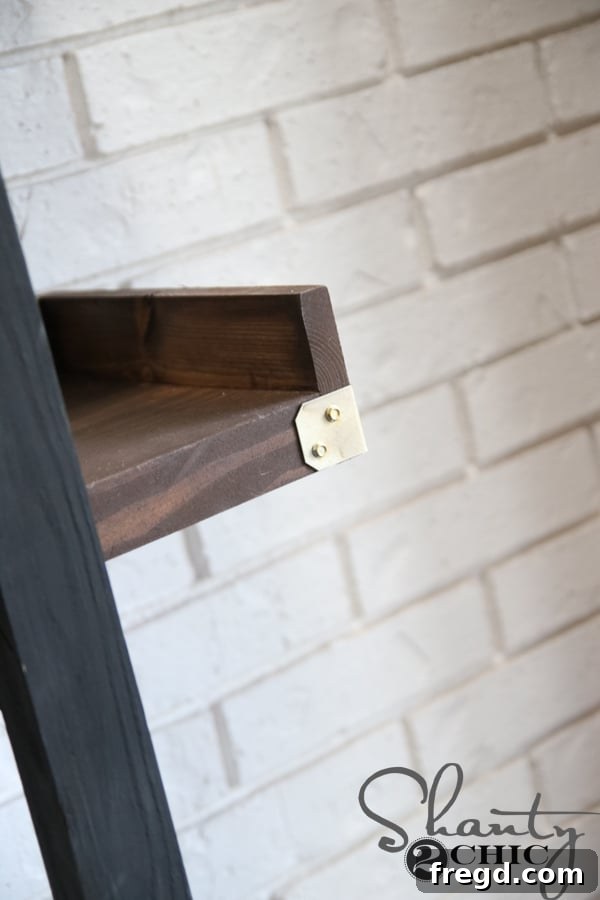 Craft a Plate Rack for Only $95 27 Adding metal angle pieces to the front corners of shelves