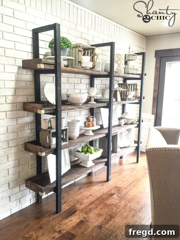 DIY plate rack showcasing elegant dinnerware and decor