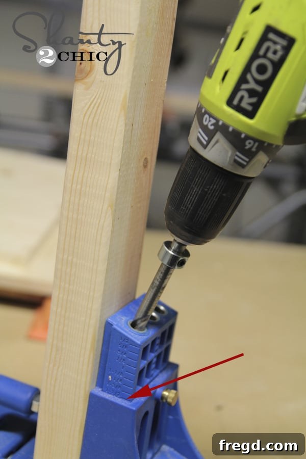 Craft a Plate Rack for Only $95 4 Kreg Jig for pocket holes in plate rack rungs