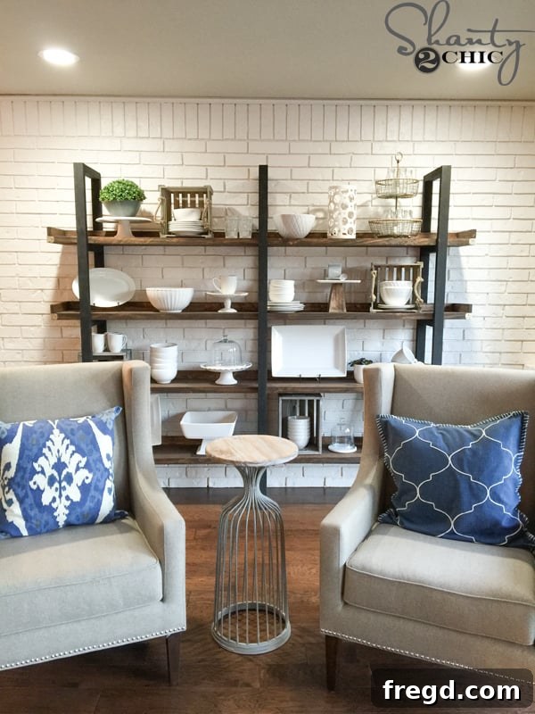 DIY plate storage beautifully organized and styled