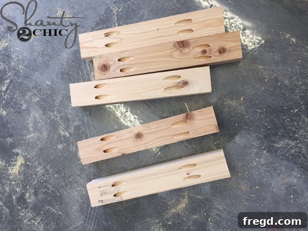 Craft a Plate Rack for Only $95 5 Rungs ready for DIY plate rack ladder assembly