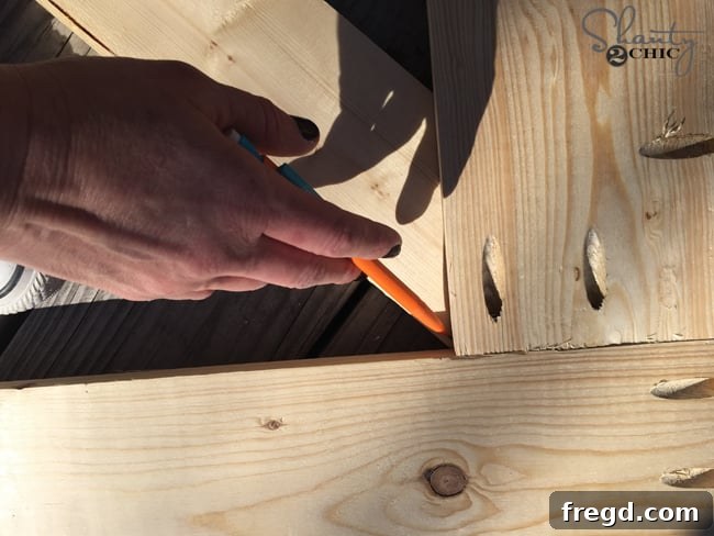 Build Your Own High-Back Bench 16 Measure and Cut Diagonal Pieces for Bench Back