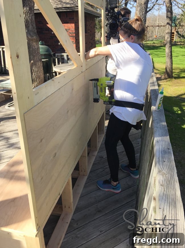 Build Your Own High-Back Bench 20 Attach Back Boards to Back of Bench