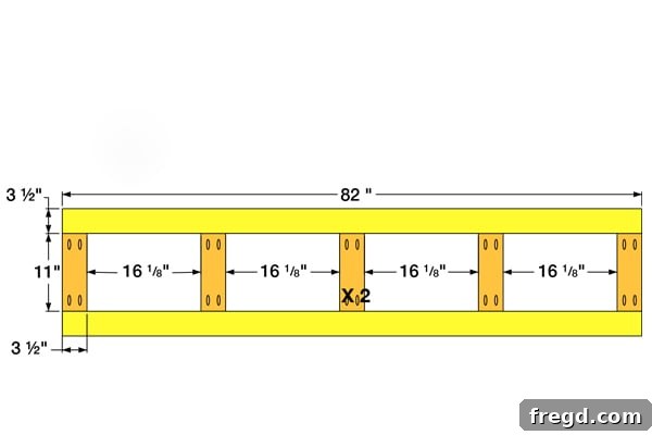 Build Your Own High-Back Bench 4 Assembling Ladder Bench Frame