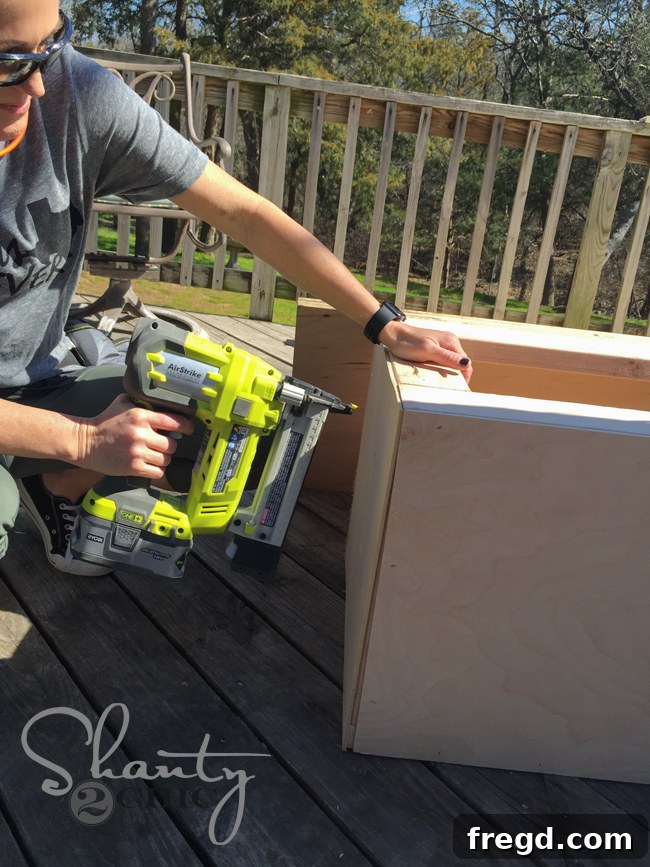 Build Your Own High-Back Bench 7 Nail Side Trim Pieces to Bench