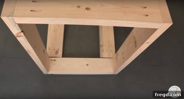 Your Custom Rustic Modern Dining Table 13 Attaching Runners to Dining Table Legs (Upside Down)