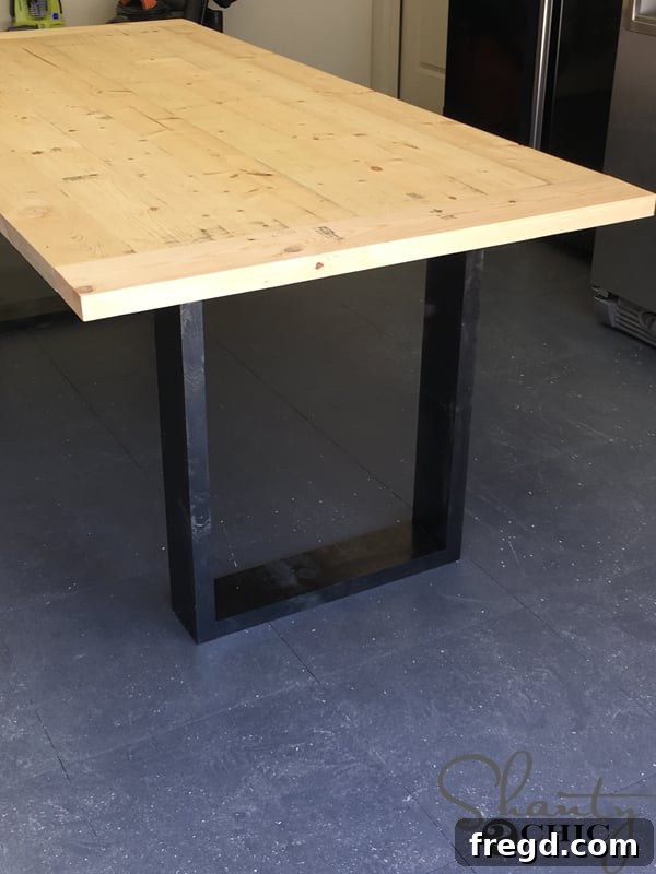 Your Custom Rustic Modern Dining Table 22 Dining Table Top Ready for Staining - DIY Wood Furniture
