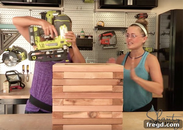Build a Beautiful Cedar Planter for Under $25: A Complete DIY Guide 11 Completing the Top Layer of the Cedar Planter